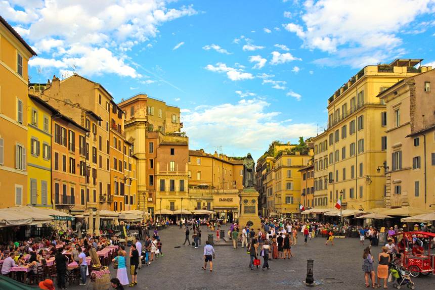 italy rome campo de fiore